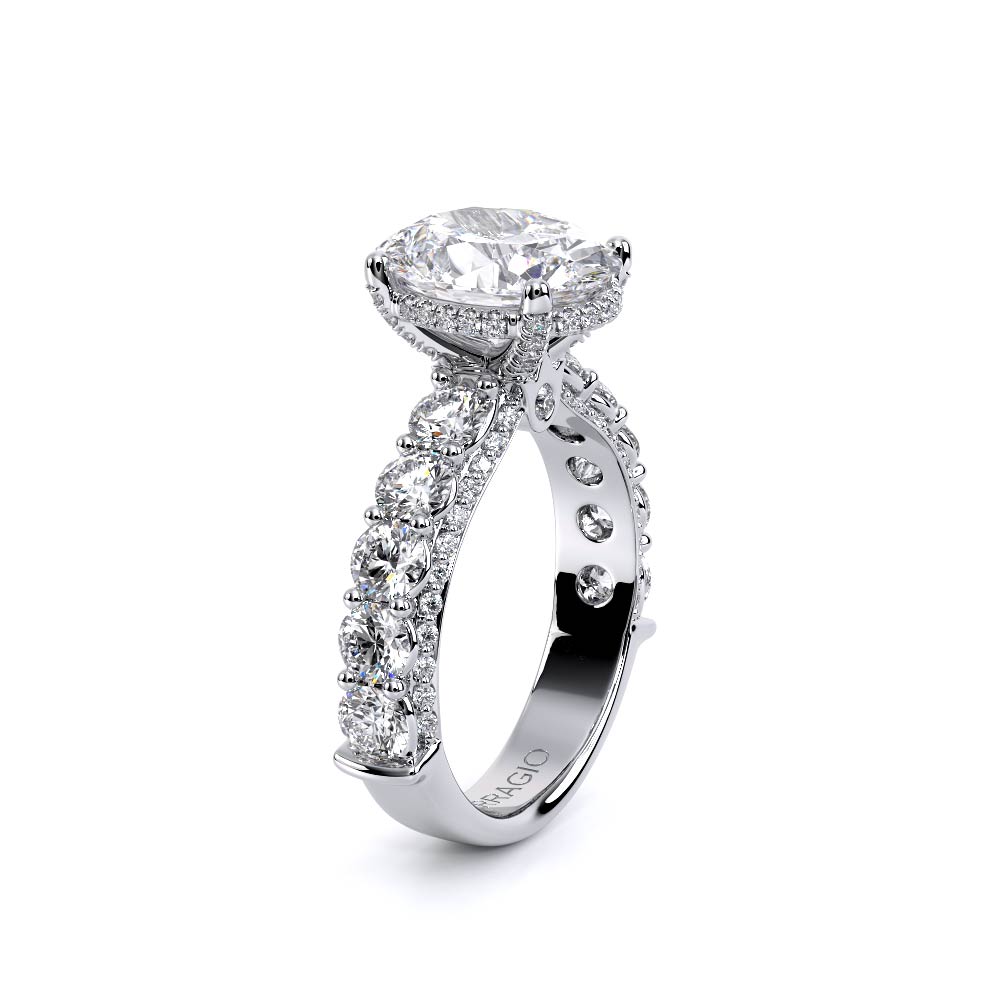 Verragio Pave Oval Engagement Ring