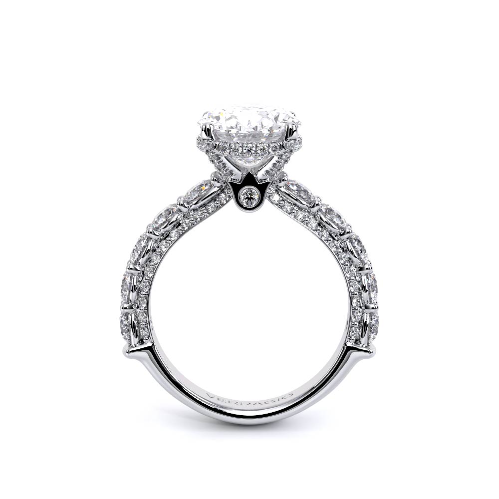 Verragio Pave Oval Engagement Ring