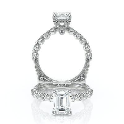 Verragio Halo Emerald Engagement Ring