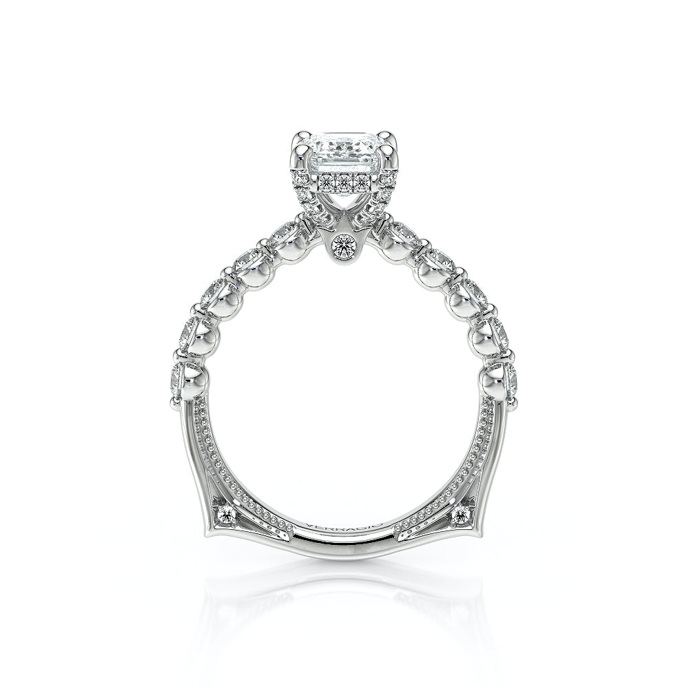 Verragio Halo Emerald Engagement Ring