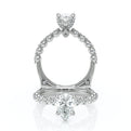 Verragio Halo Pear Engagement Ring