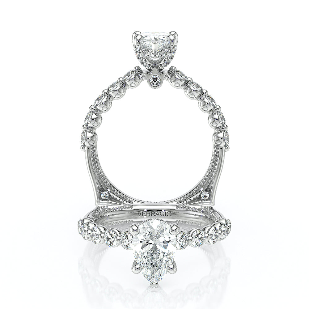Verragio Halo Pear Engagement Ring
