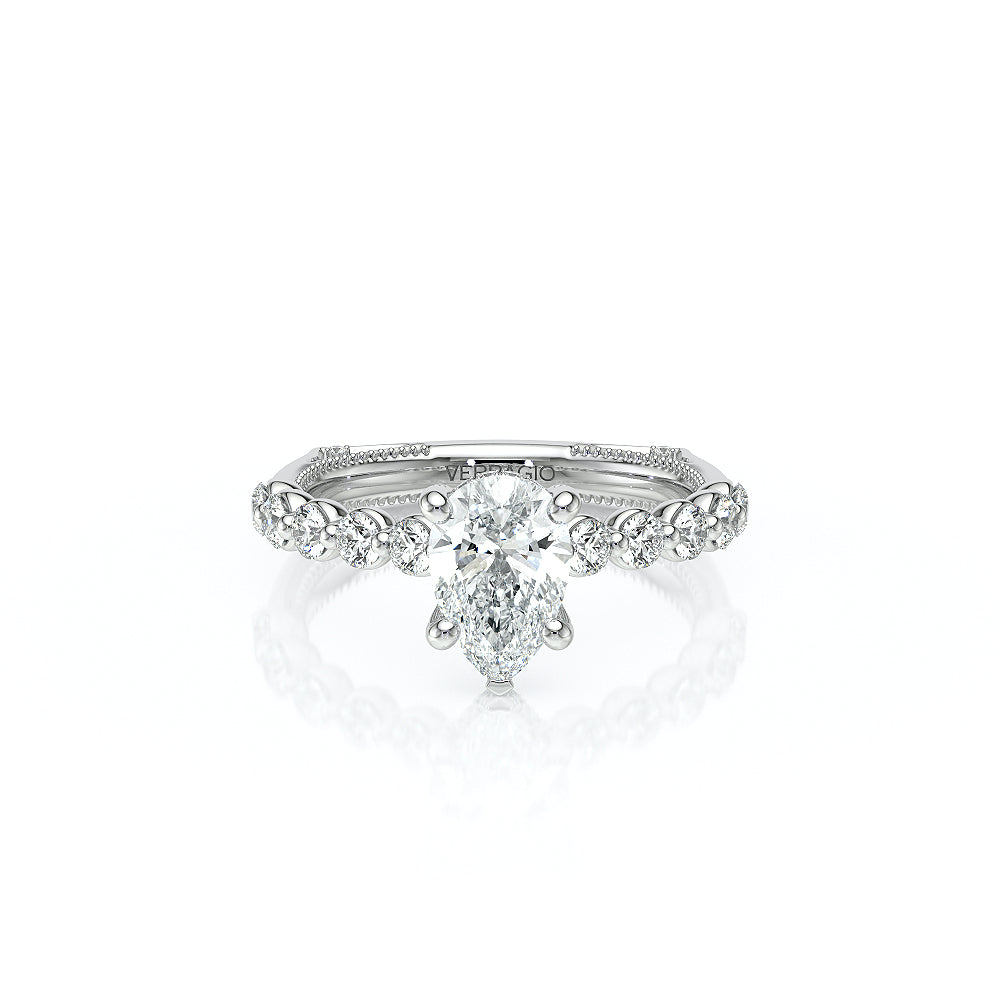 Verragio Halo Pear Engagement Ring