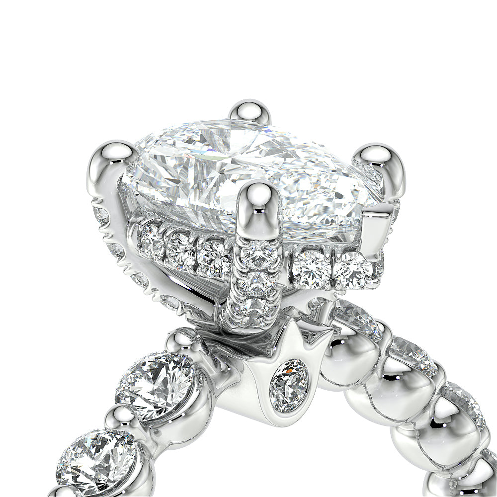 Verragio Halo Pear Engagement Ring