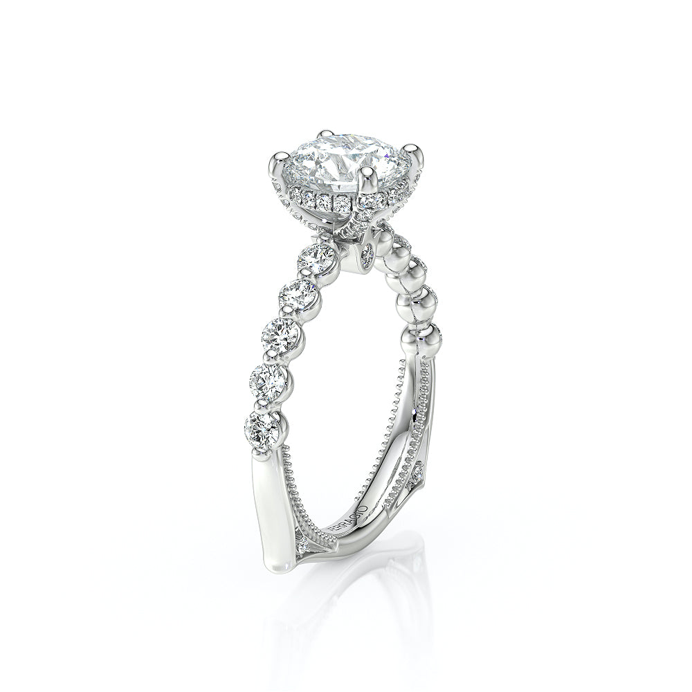 Vanguard-2201R-14K White Gold Round