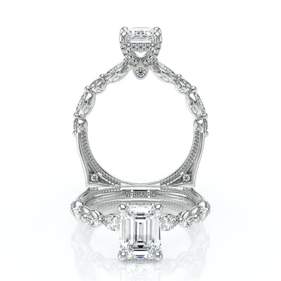 Verragio Halo Emerald Engagement Ring