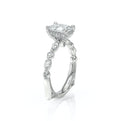 Vanguard-2202EM-14K White Gold Emerald