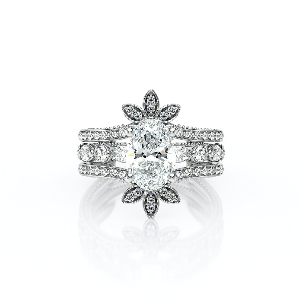 Vanguard-2202OV-14K White Gold Oval