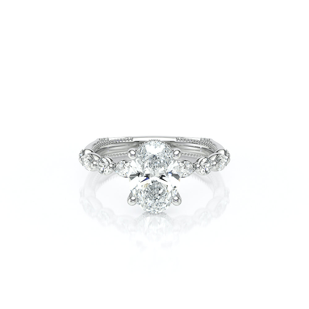 Vanguard-2202OV-14K White Gold Oval