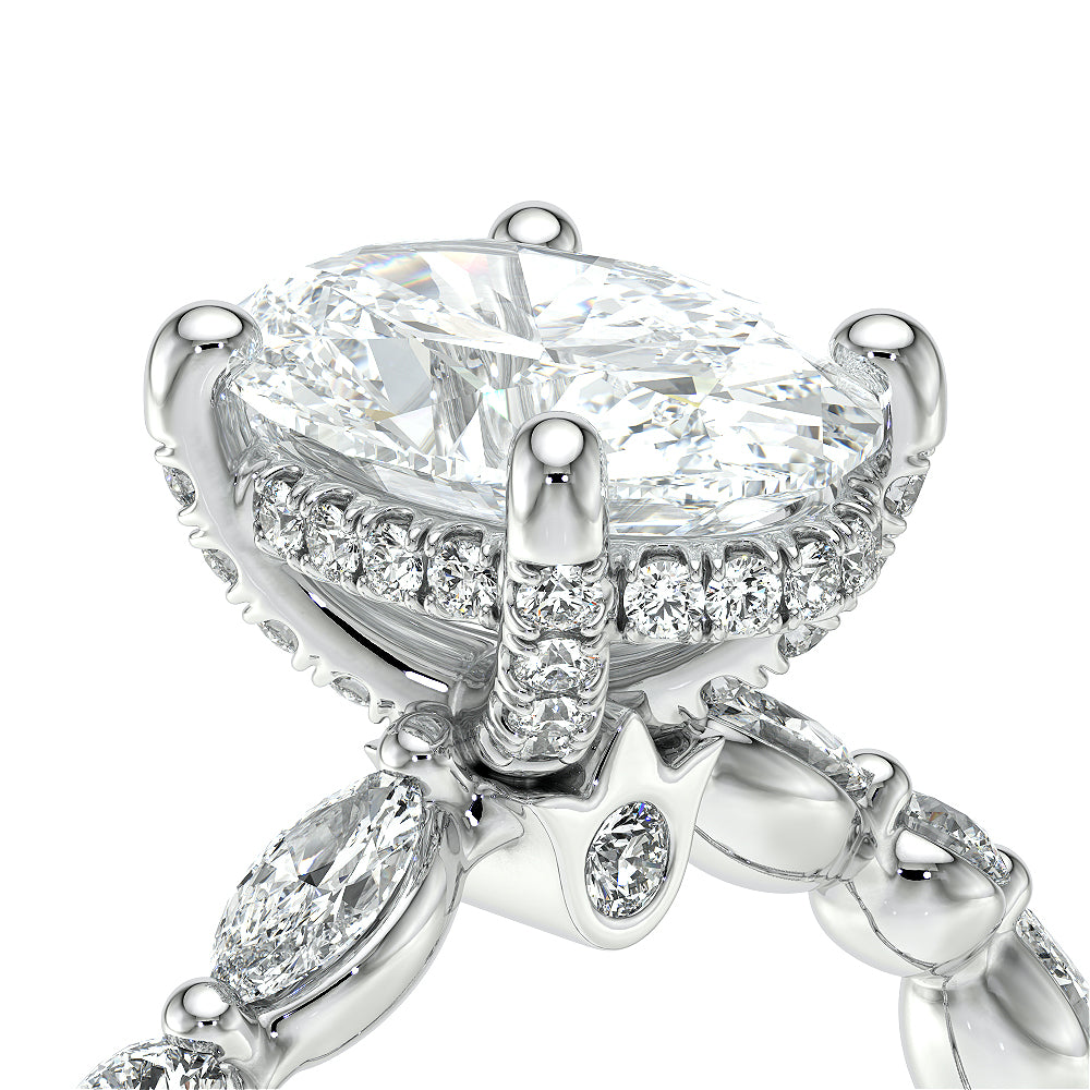 Vanguard-2202OV-14K White Gold Oval