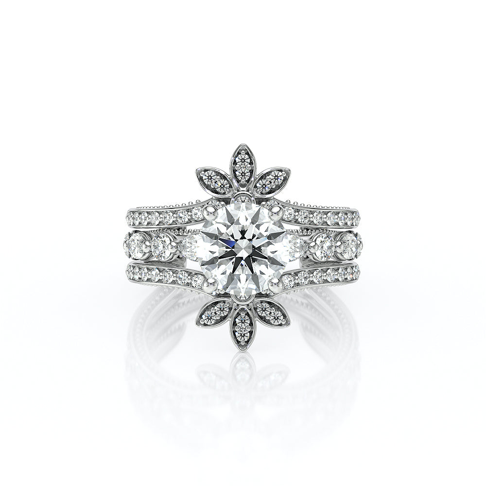 Vanguard-2202R-18K White Gold Round