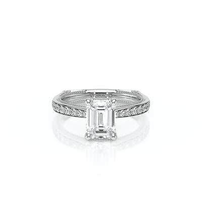 Vanguard-2203EM-14K White Gold Emerald