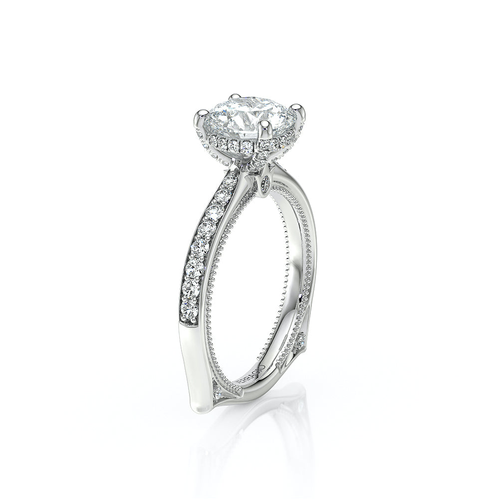 Vanguard-2203R-14K White Gold Round