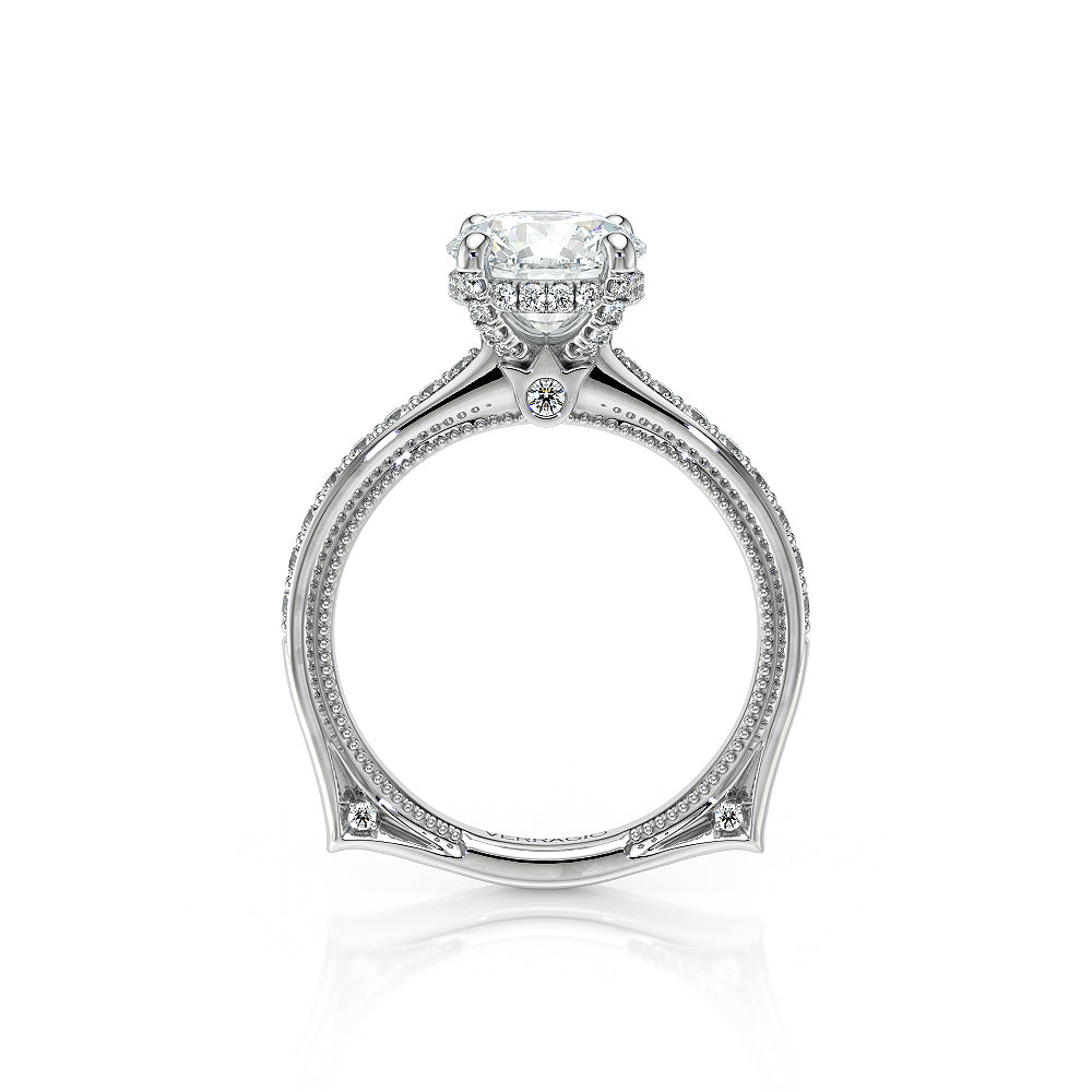 Vanguard-2203R-14K White Gold Round