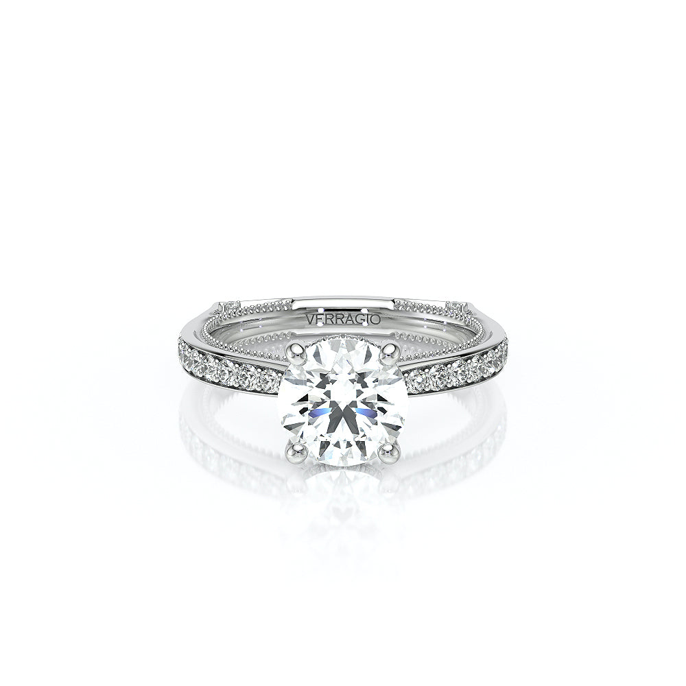 Vanguard-2203R-14K White Gold Round