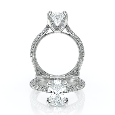 Verragio Halo Oval Engagement Ring