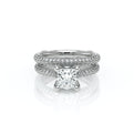 Vanguard-2204P-14K White Gold Princess