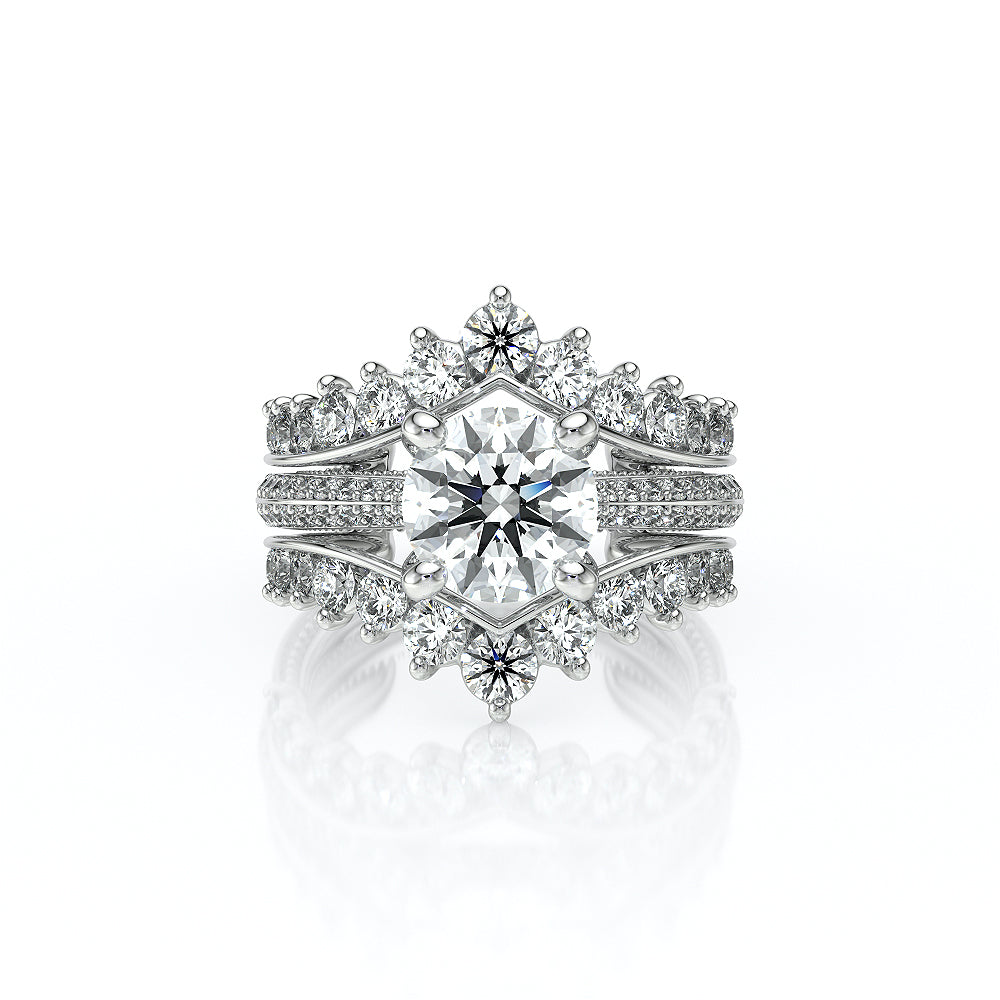 Vanguard-2204R-18K White Gold Round