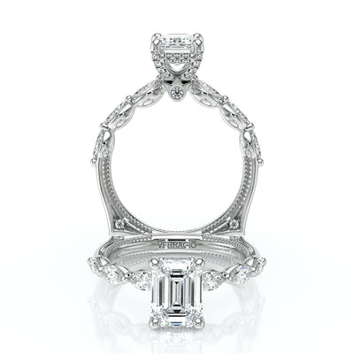 Verragio Halo Emerald Engagement Ring