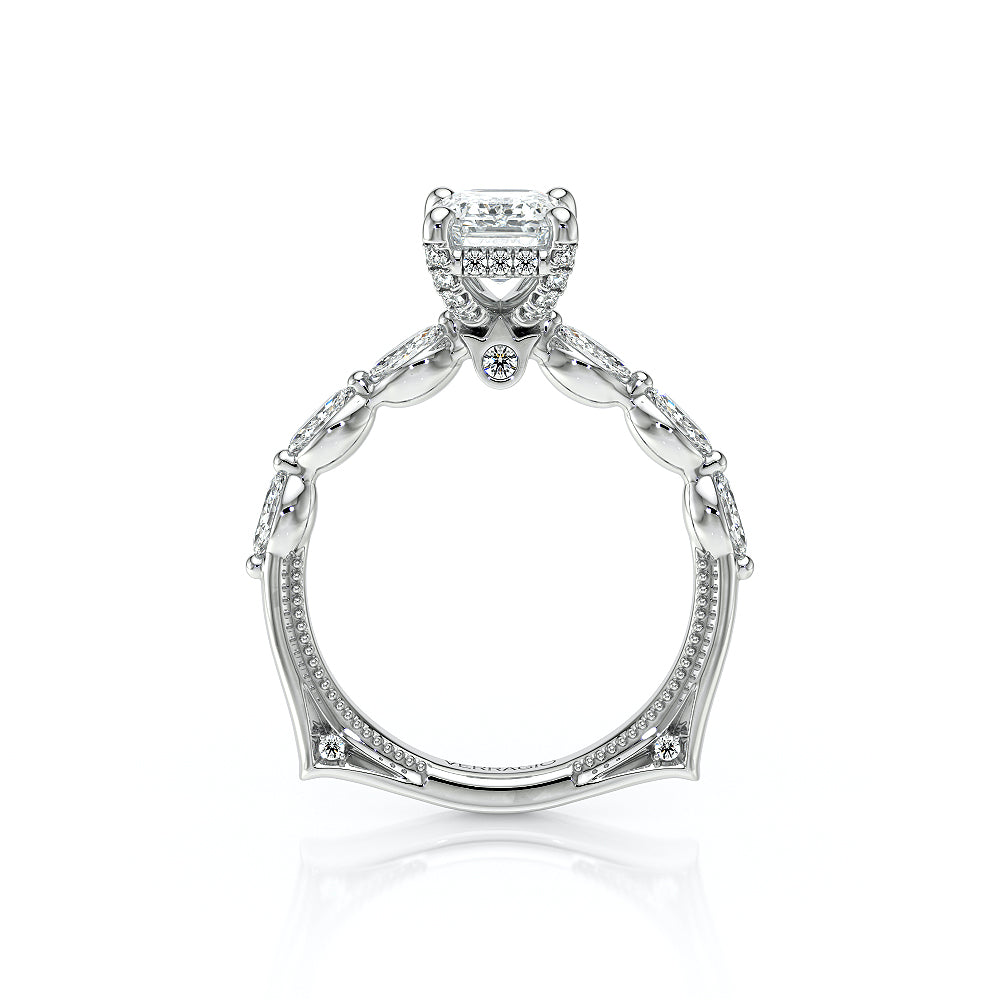 Verragio Halo Emerald Engagement Ring