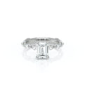 Verragio Halo Emerald Engagement Ring