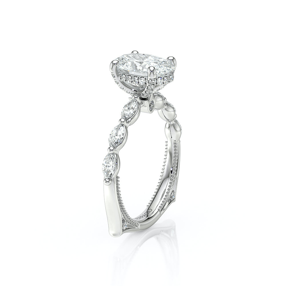 Vanguard-2205ov-14k White Gold Oval