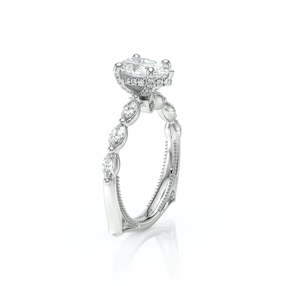 Verragio Halo Pear Engagement Ring