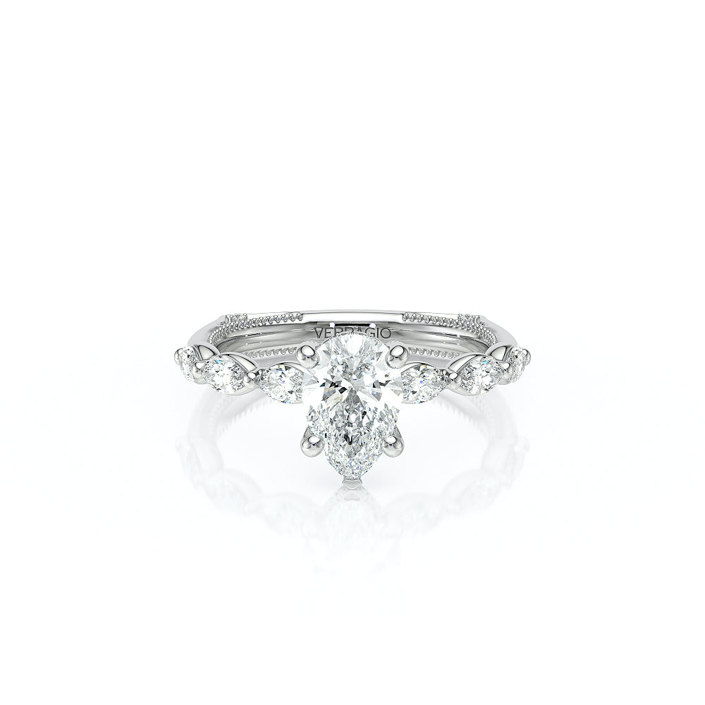 Verragio Halo Pear Engagement Ring