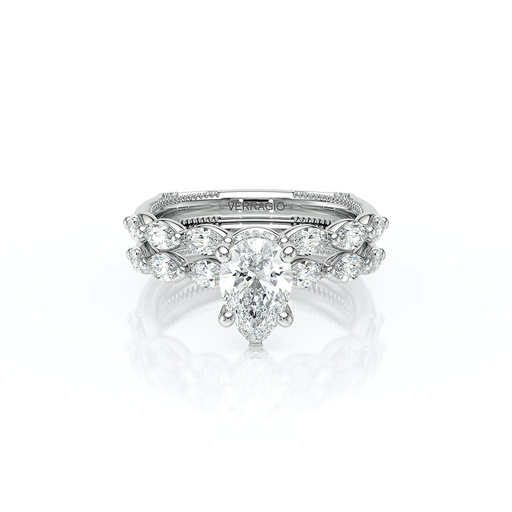 Vanguard-2205ps-14k White Gold Pear