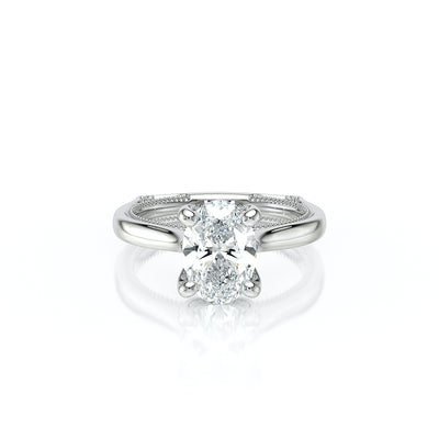 Vanguard-2207OV-S-14K White Gold Oval