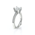 Vanguard-2207p-14k White Gold Princess