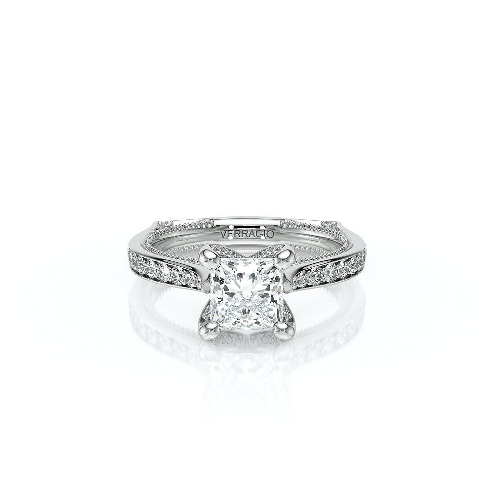 Verragio Halo Princess Engagement Ring