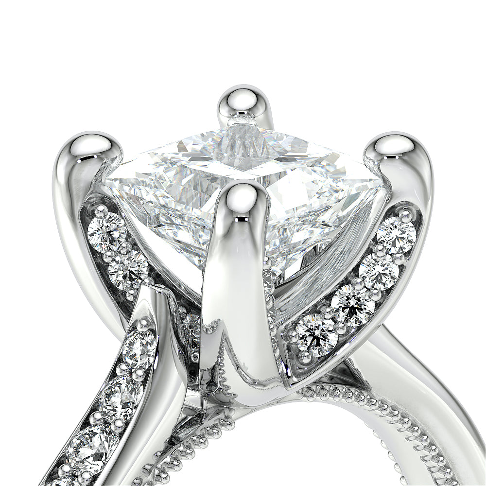 Verragio Halo Princess Engagement Ring