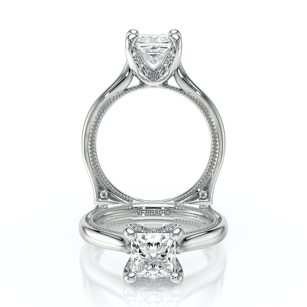Verragio Halo Princess Engagement Ring
