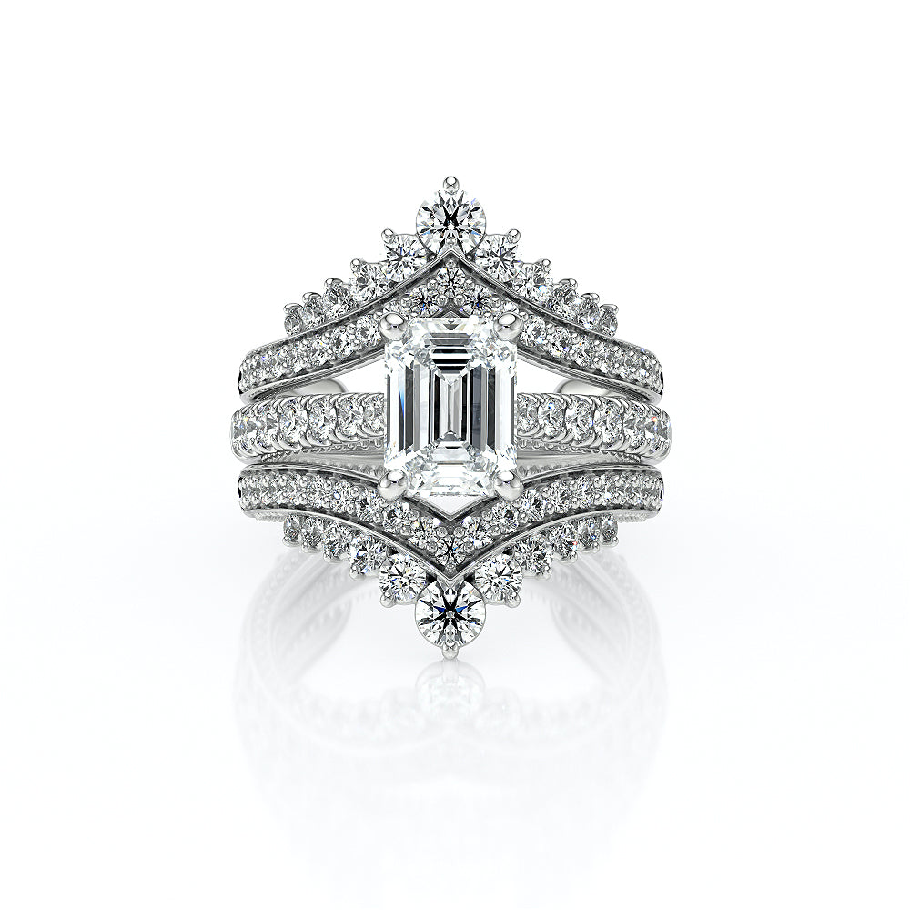 Vanguard-2208EM-18K White Gold Emerald