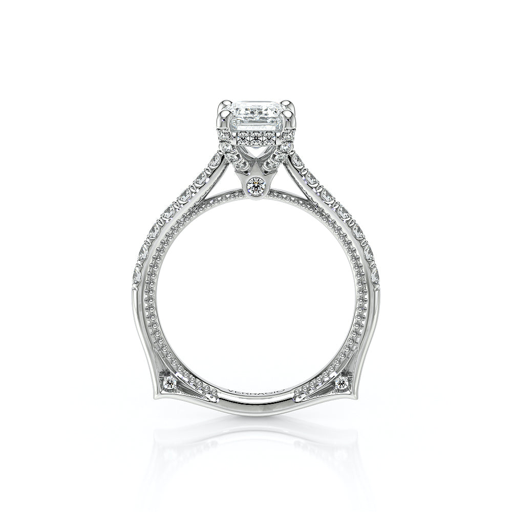 Verragio Halo Emerald Engagement Ring
