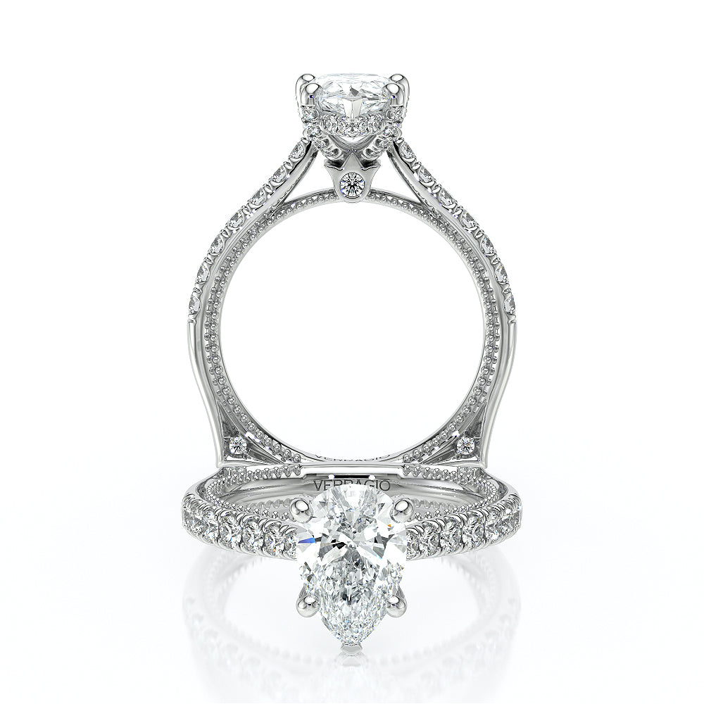 Verragio Halo Pear Engagement Ring