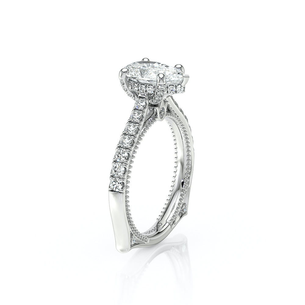 Verragio Halo Pear Engagement Ring