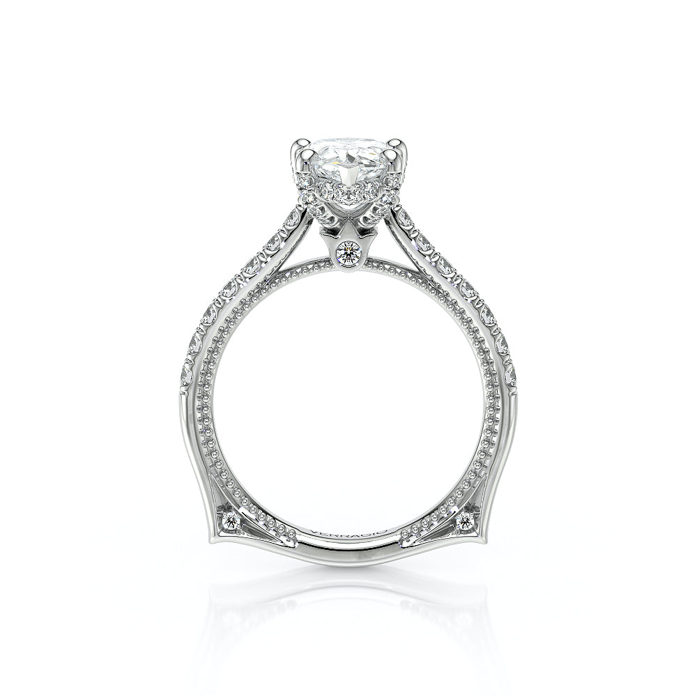 Verragio Halo Pear Engagement Ring
