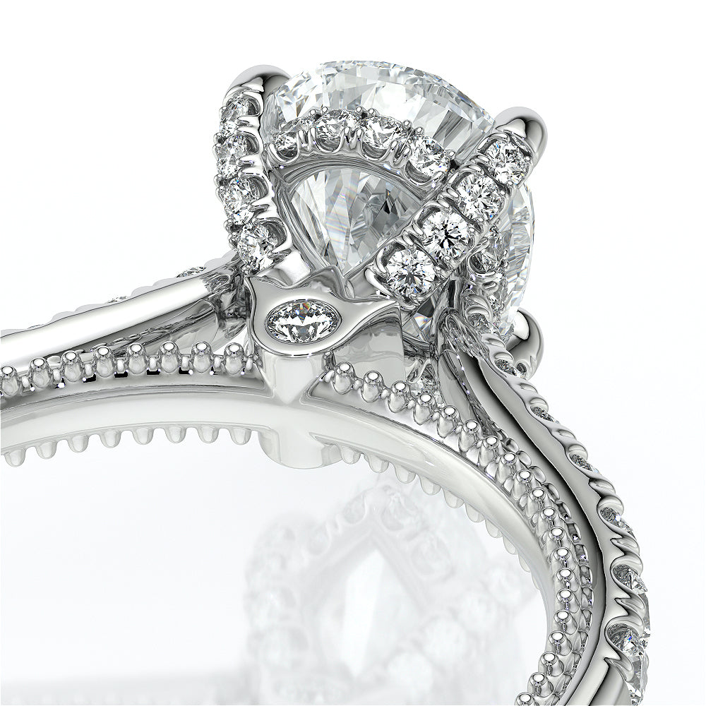 Verragio Halo Pear Engagement Ring