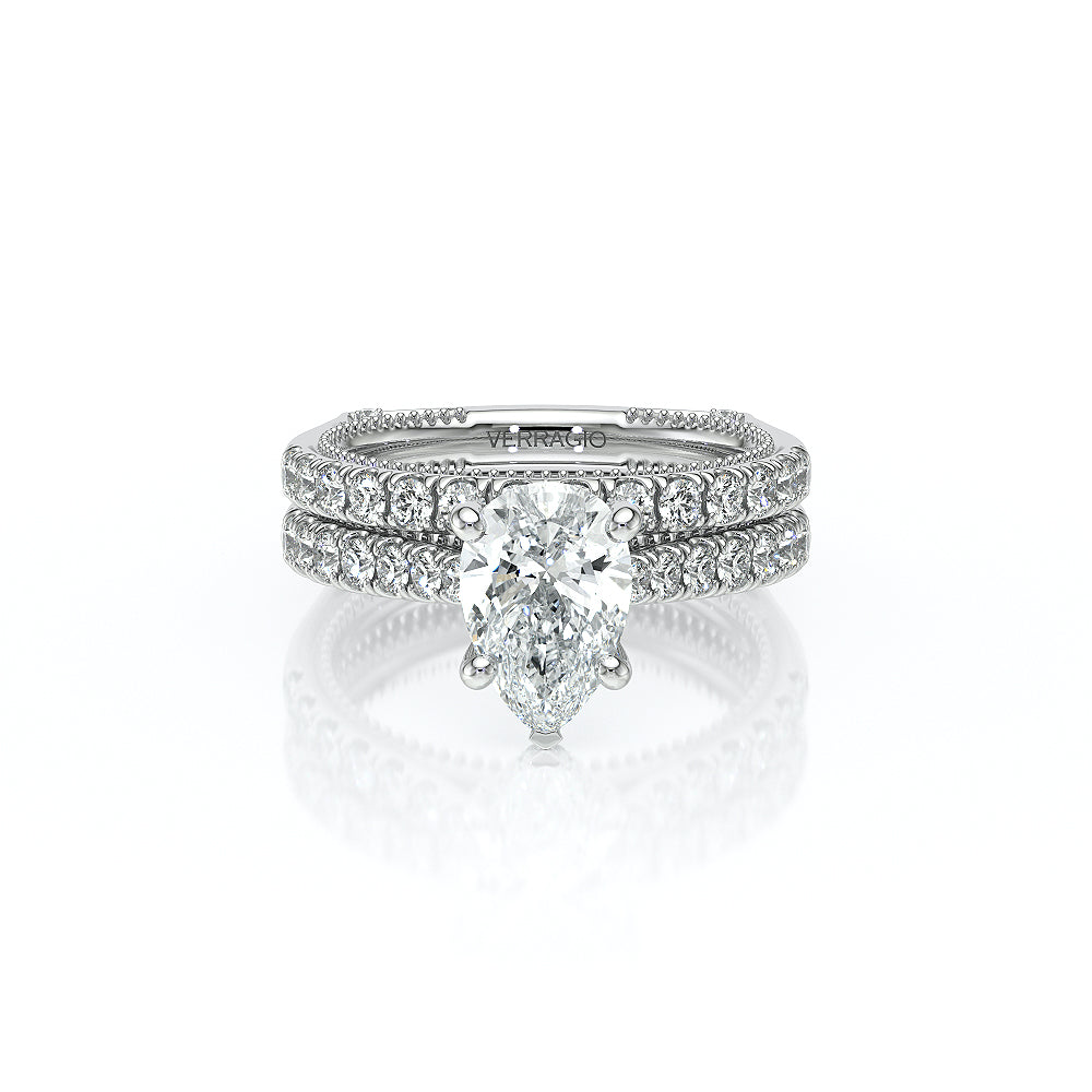 Verragio Halo Pear Engagement Ring