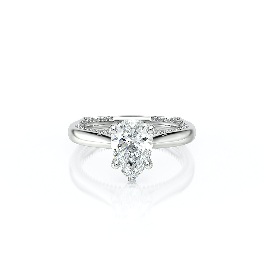 Verragio Halo Pear Engagement Ring