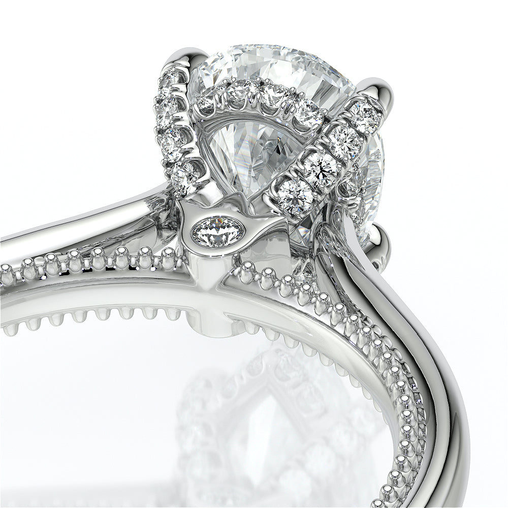 Verragio Halo Pear Engagement Ring