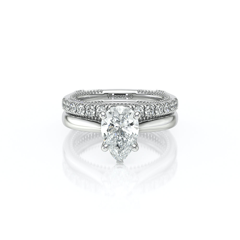 Verragio Halo Pear Engagement Ring