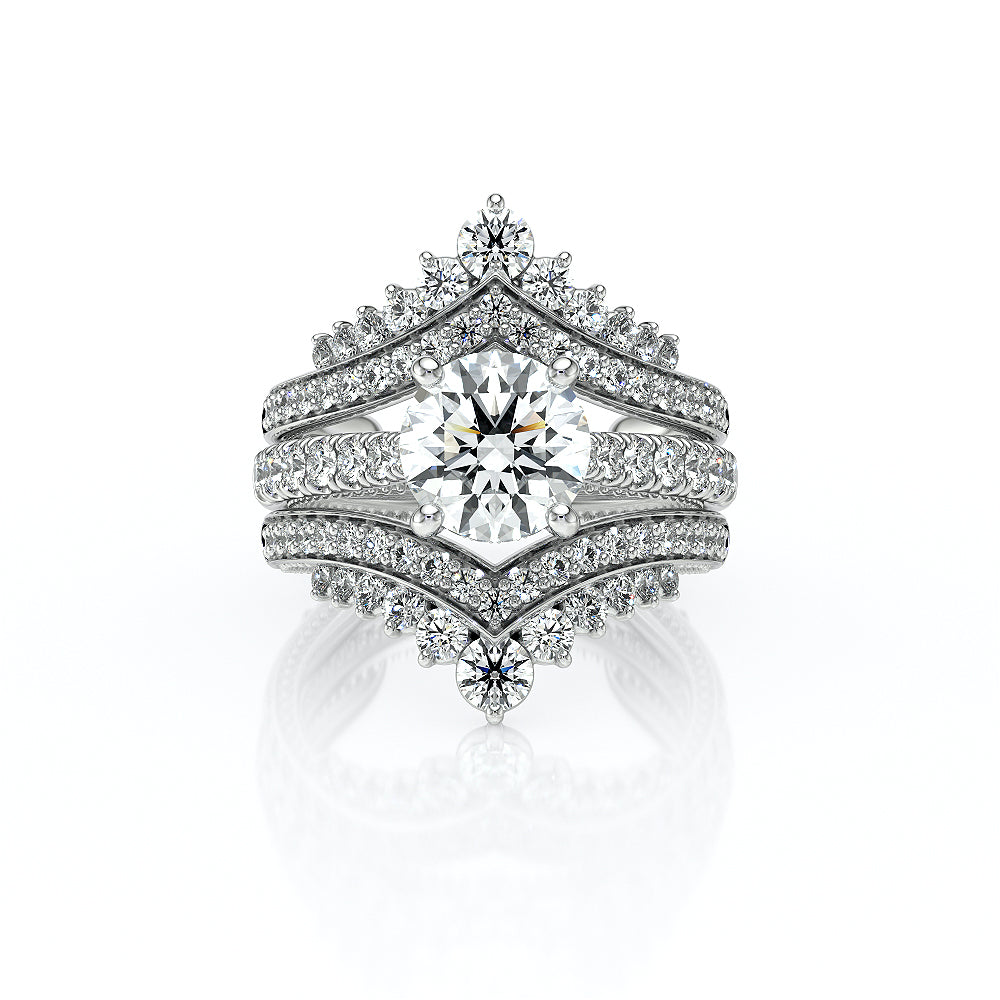 Vanguard-2208R-18K White Gold Round