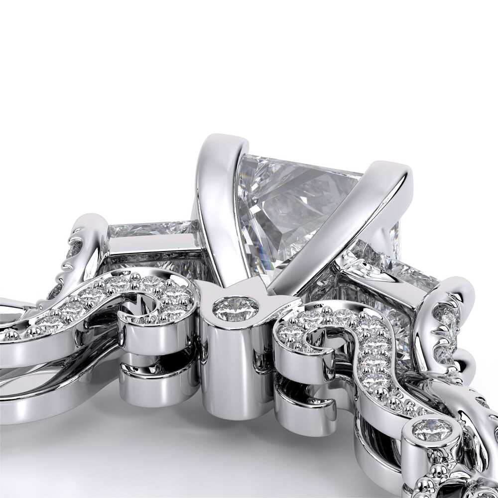Verragio Three-Stone Princess Engagement Ring