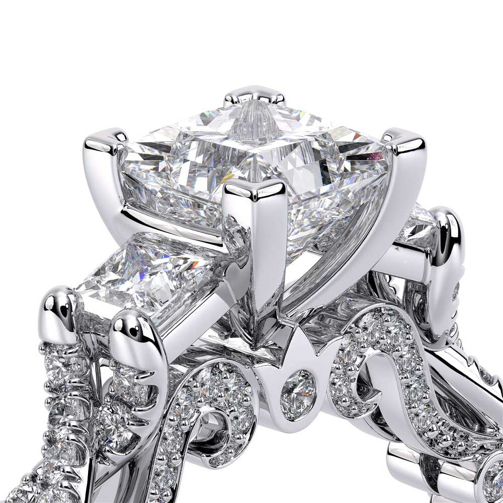 Verragio Three-Stone Princess Engagement Ring