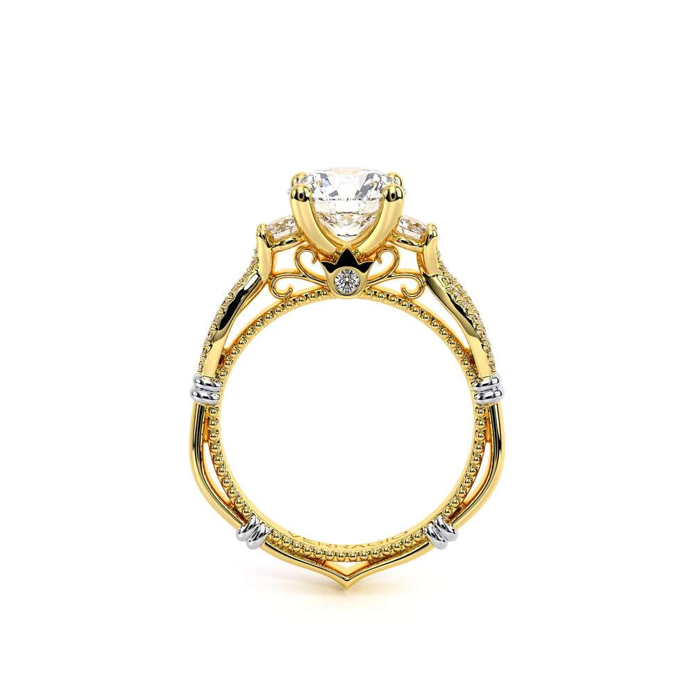 Parisian-129r-18k Yellow Gold Round