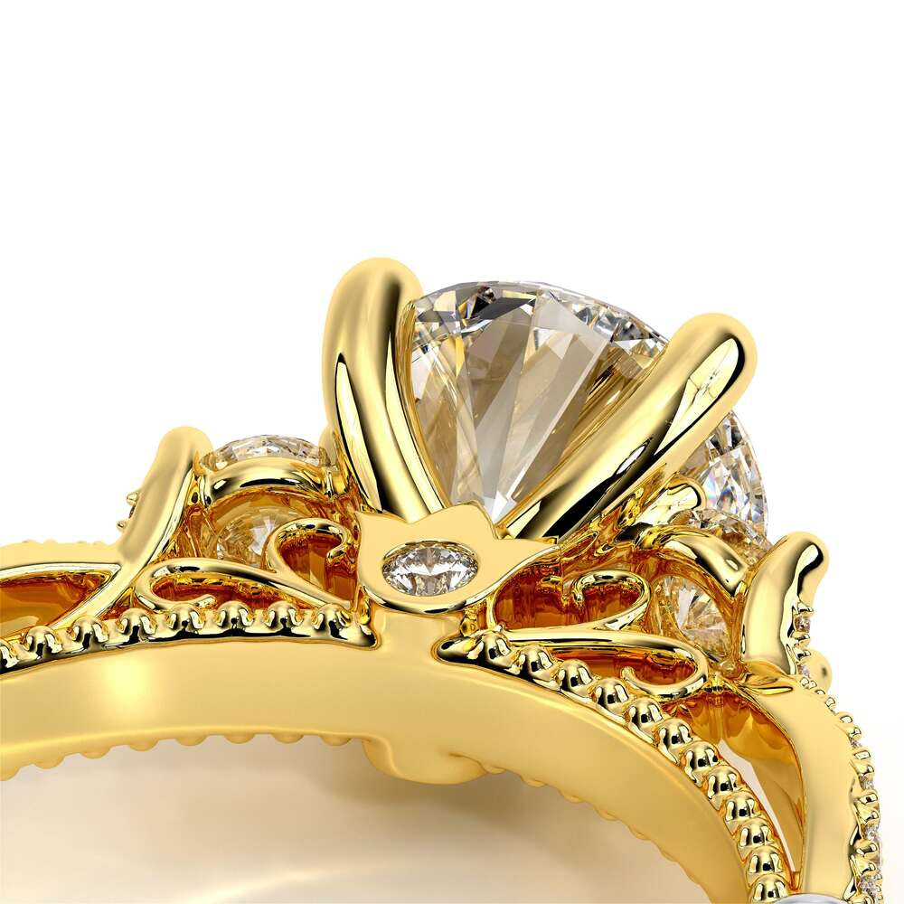 Parisian-129r-18k Yellow Gold Round
