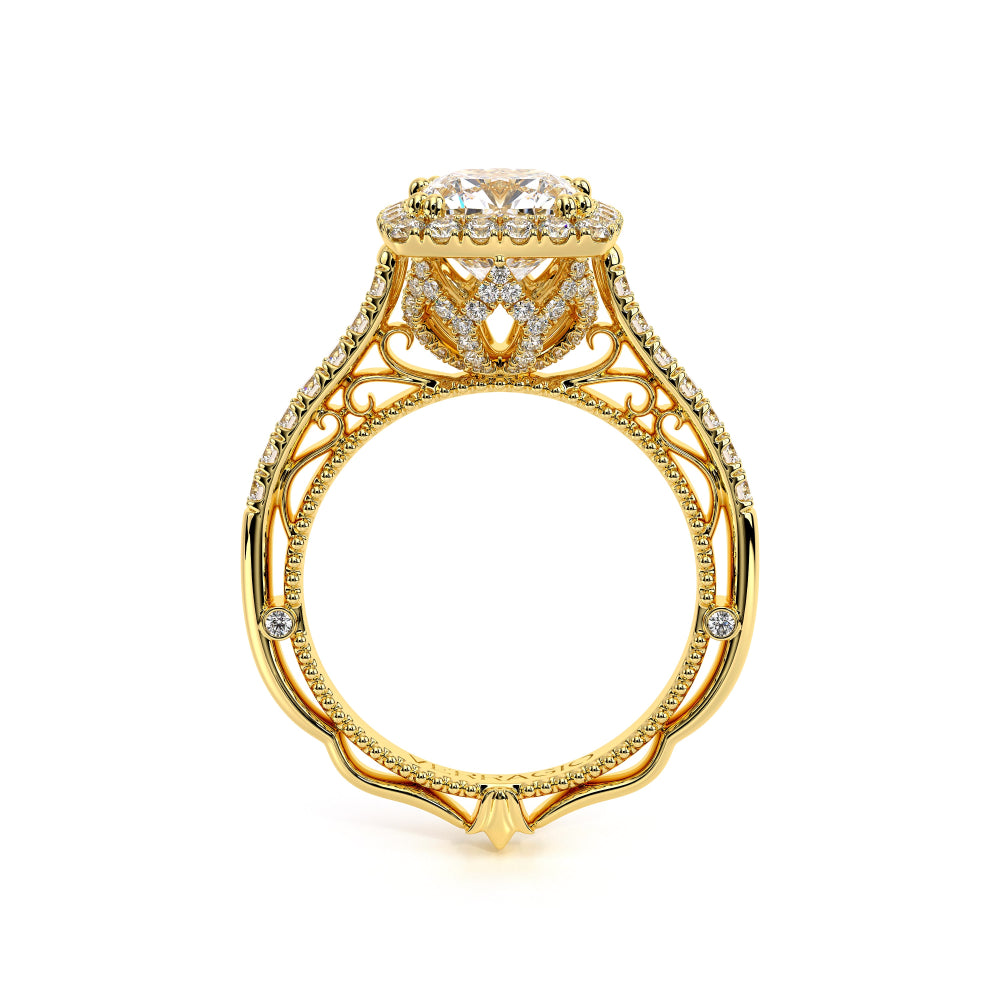 Venetian-5061cu-14k Yellow Gold Cushion